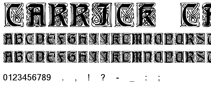 Carrick Caps font